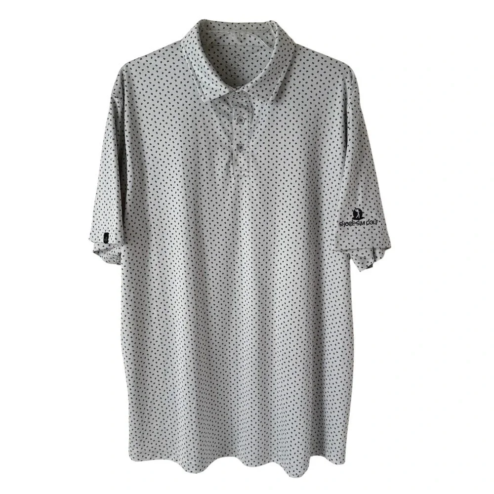 Swannies‎ Mens Performance Golf Polo Shirt Short Sleeve Breathable Floral Print